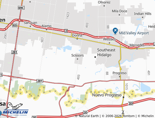 Mappa MICHELIN Scissors - ViaMichelin