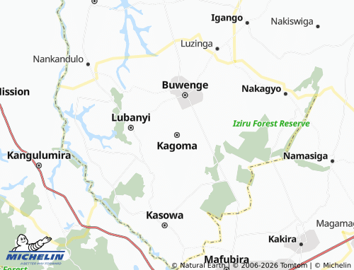 MICHELIN-Landkarte Kagoma - ViaMichelin