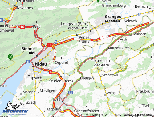 MICHELIN Meienried map - ViaMichelin