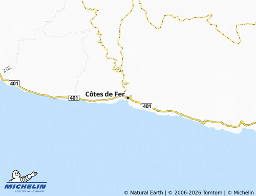 Mapa MICHELIN Côtes de Fer - ViaMichelin