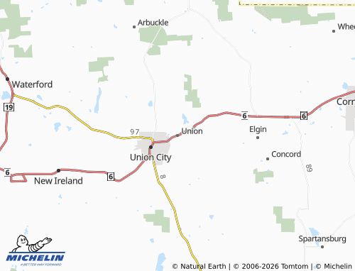 Carte MICHELIN Union - ViaMichelin