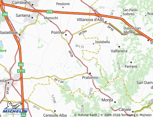 Carte MICHELIN Becchio - ViaMichelin