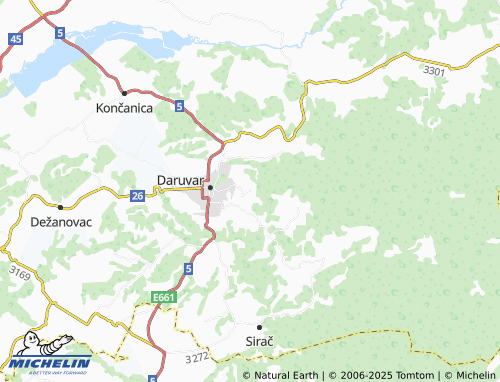 MICHELIN Vrbovac map - ViaMichelin