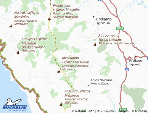 MICHELIN Spartia map - ViaMichelin
