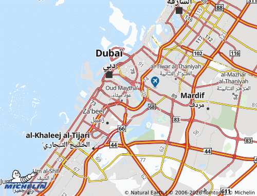 MICHELIN Umm Hurair Second map - ViaMichelin