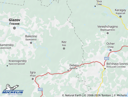 MICHELIN-Landkarte Kesski Rajon - ViaMichelin