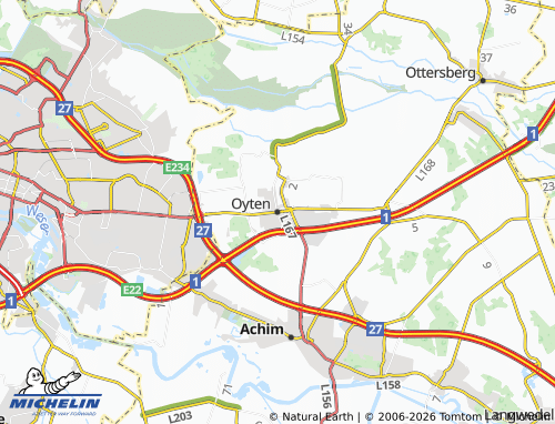 MICHELIN Oyten map - ViaMichelin