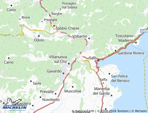 MICHELIN Berniga map - ViaMichelin