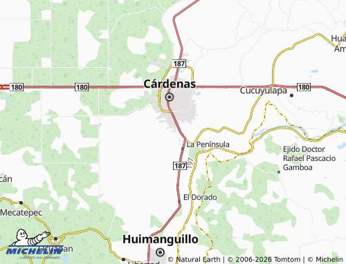 MICHELIN Villa de Guadalupe map - ViaMichelin