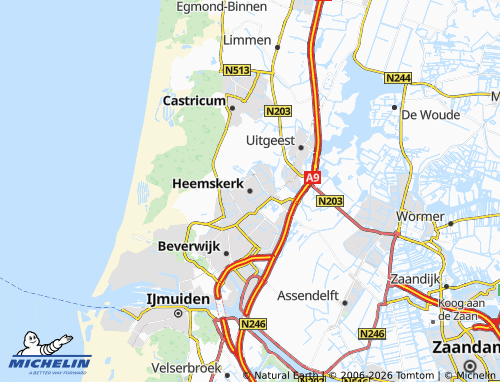 MICHELIN Heemskerk map - ViaMichelin