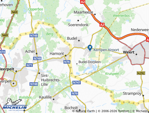 MICHELIN Budel-Schoot map - ViaMichelin