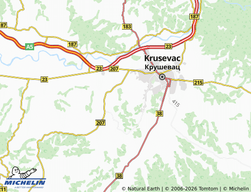 Carte MICHELIN Vučak - ViaMichelin