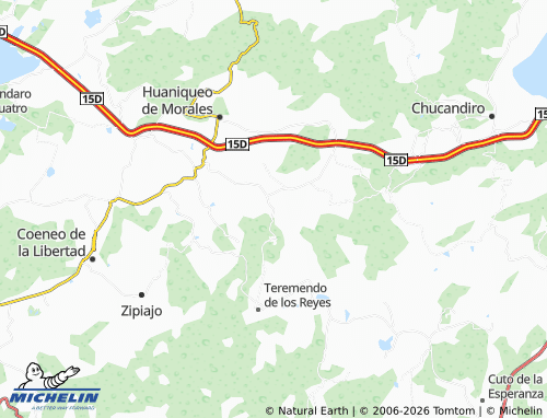 Mapa MICHELIN Tecacho, San Miguel - ViaMichelin