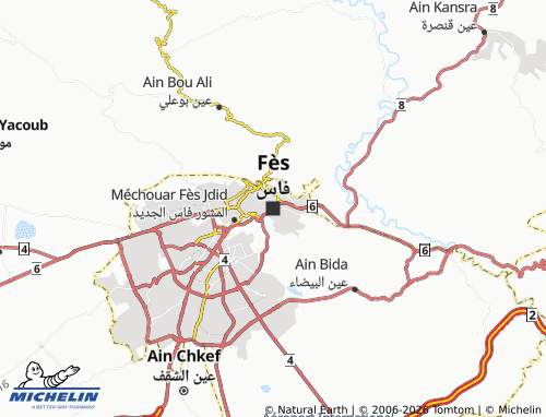 Kaart MICHELIN Fez - ViaMichelin