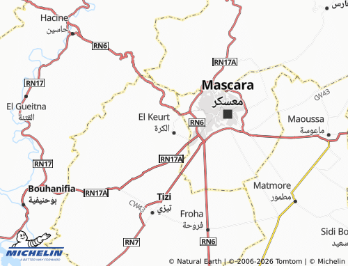 Mapa MICHELIN al-Kurah - ViaMichelin