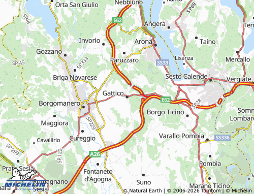 Mapa MICHELIN Gattico-Veruno - ViaMichelin