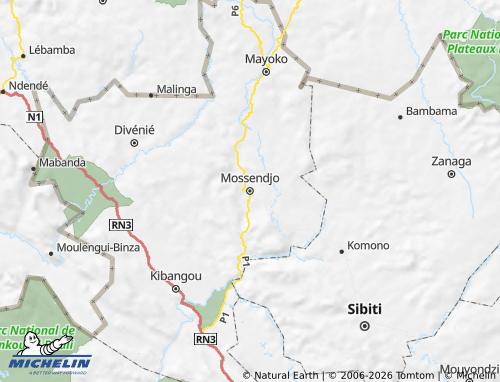 Mapa MICHELIN Mossendjo - ViaMichelin