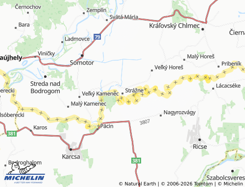 MICHELIN-Landkarte Strážne - ViaMichelin