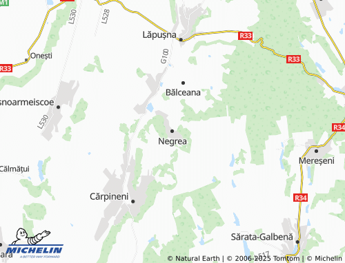MICHELIN Negrea map - ViaMichelin