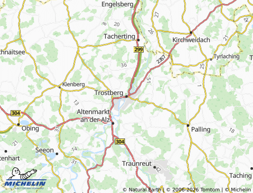 Mapa MICHELIN Trostberg - ViaMichelin