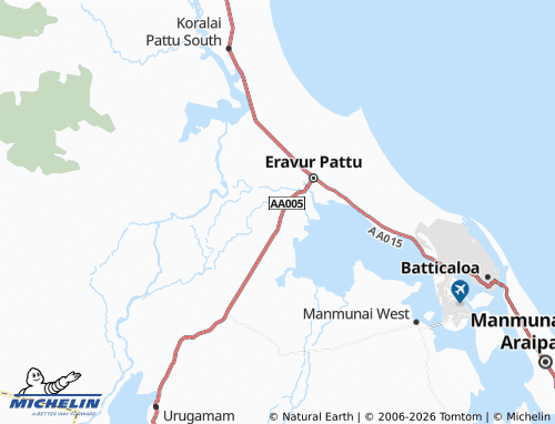 Mappa MICHELIN Koduwamadu - ViaMichelin