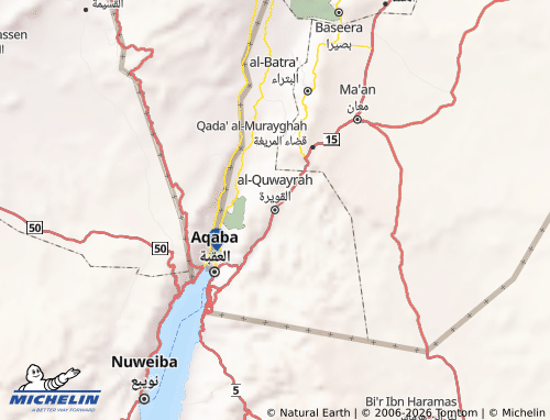 MICHELIN-Landkarte al-Quwayrah - ViaMichelin