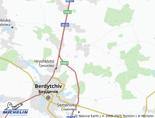 MICHELIN Khmel'ove map - ViaMichelin