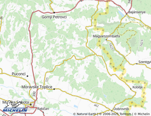 MICHELIN-Landkarte Fokovci - ViaMichelin