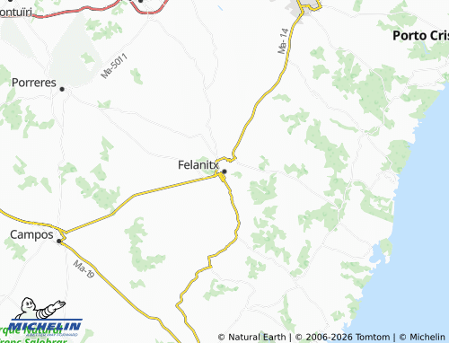 Kaart MICHELIN Felanitx - ViaMichelin
