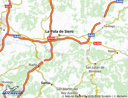 MICHELIN-Landkarte Leceñes - ViaMichelin