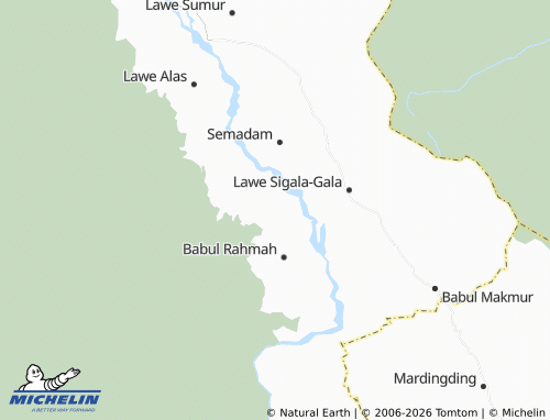 MICHELIN Perdamaian map - ViaMichelin