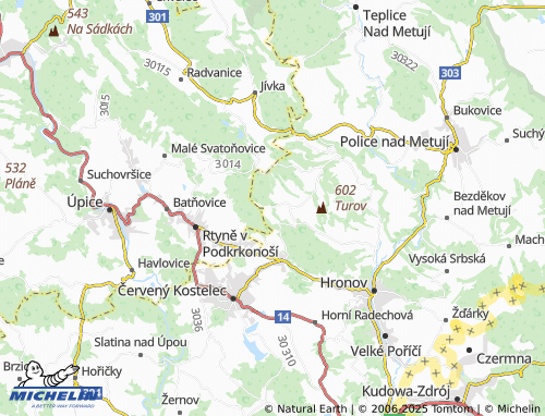 MICHELIN Chlívce map - ViaMichelin