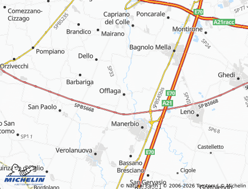 MICHELIN Offlaga map - ViaMichelin