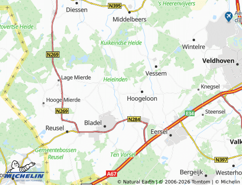 Kaart MICHELIN Casteren - ViaMichelin