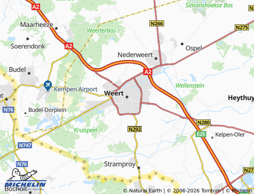 Mapa MICHELIN Weert - ViaMichelin