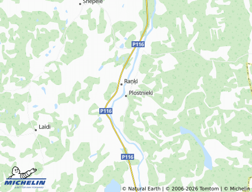 Mapa MICHELIN Plostnieki - ViaMichelin