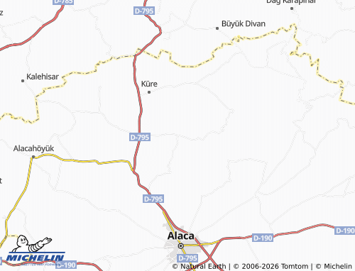 MICHELIN Büyükcamili map - ViaMichelin