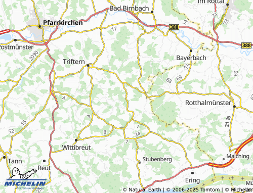 Carte MICHELIN Wiesing - ViaMichelin