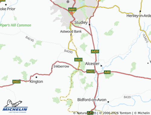 Carte MICHELIN Cookhill - ViaMichelin
