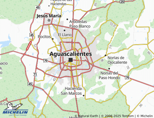 MICHELIN De La Estación map - ViaMichelin