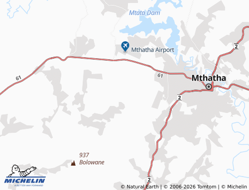 MICHELIN-Landkarte Tshemese - ViaMichelin