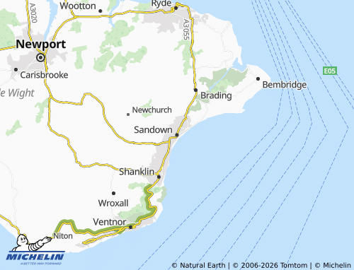 MICHELIN Sandown map - ViaMichelin