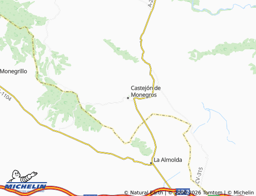 Mapa MICHELIN Castejón de Monegros - ViaMichelin