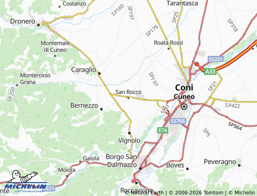 Mappa MICHELIN San Rocco - ViaMichelin