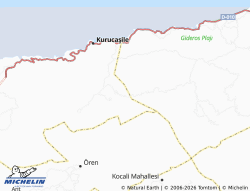 MICHELIN-Landkarte Kömeç - ViaMichelin