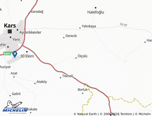 MICHELIN-Landkarte Ölçülü - ViaMichelin