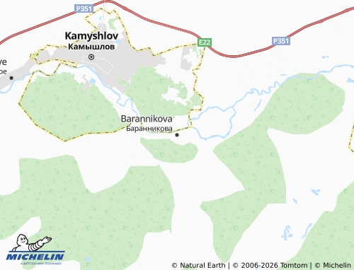 MICHELIN-Landkarte Barannikova - ViaMichelin