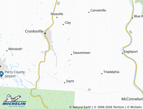 Mapa MICHELIN Deavertown - ViaMichelin