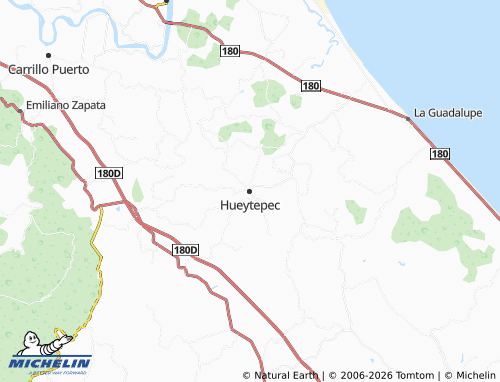 Mappa MICHELIN Hueytepec - ViaMichelin