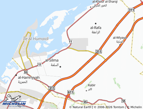 MICHELIN Hezaiwah map - ViaMichelin